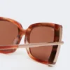 Lunettes de soleil carrées, couleur rouille Lunettes de soleil carrées, couleur rouille