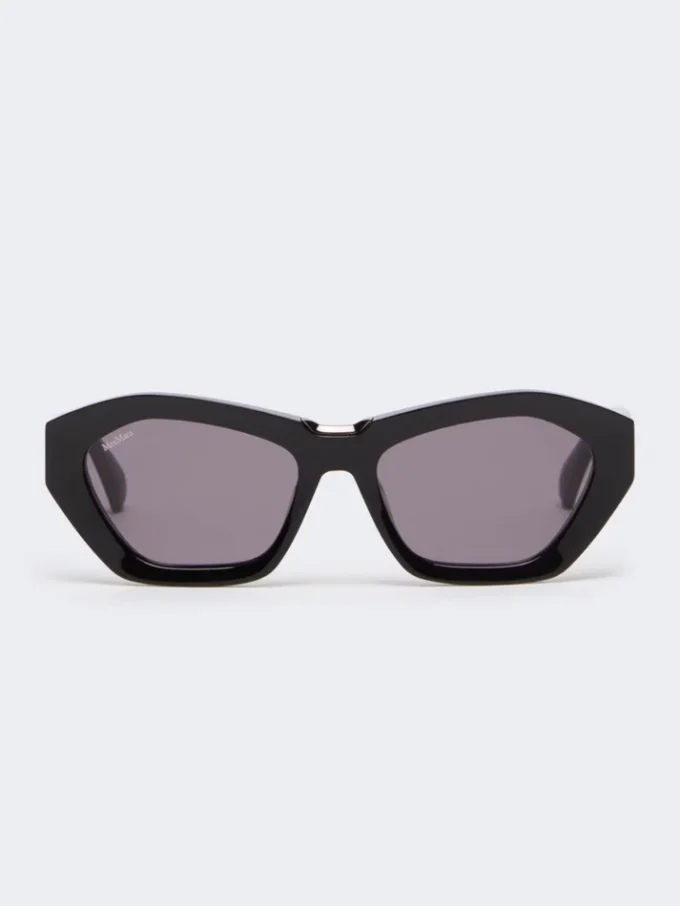 Lunettes de soleil carrées et audacieuses, noires Lunettes de soleil carrées et audacieuses, noires