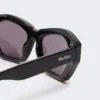 Lunettes de soleil carrées et audacieuses, noires Lunettes de soleil carrées et audacieuses, noires