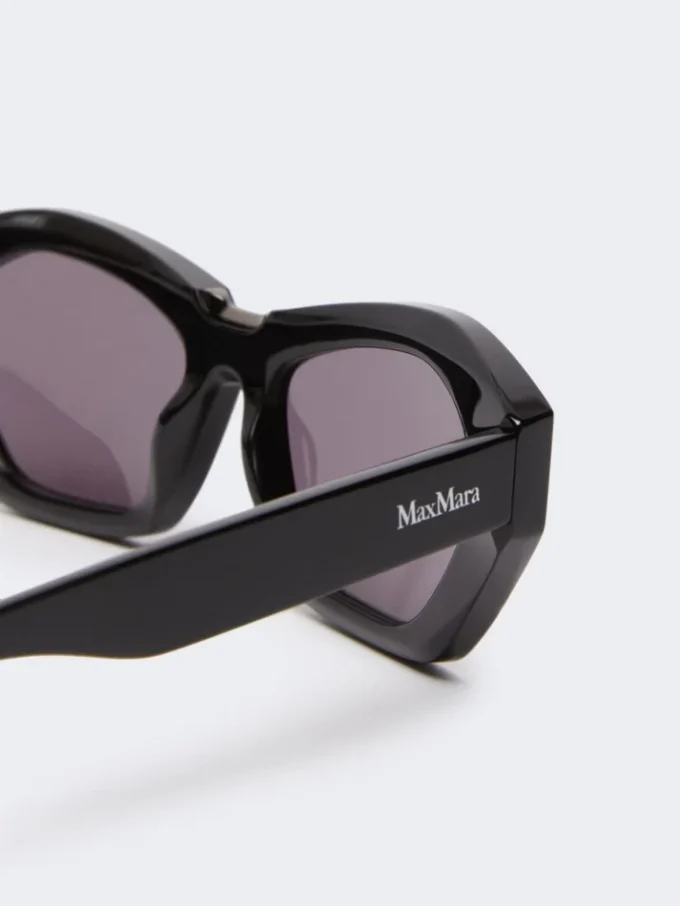 Lunettes de soleil carrées et audacieuses, noires Lunettes de soleil carrées et audacieuses, noires