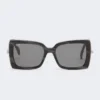 Lunettes de soleil carrées, noires Lunettes de soleil carrées, noires