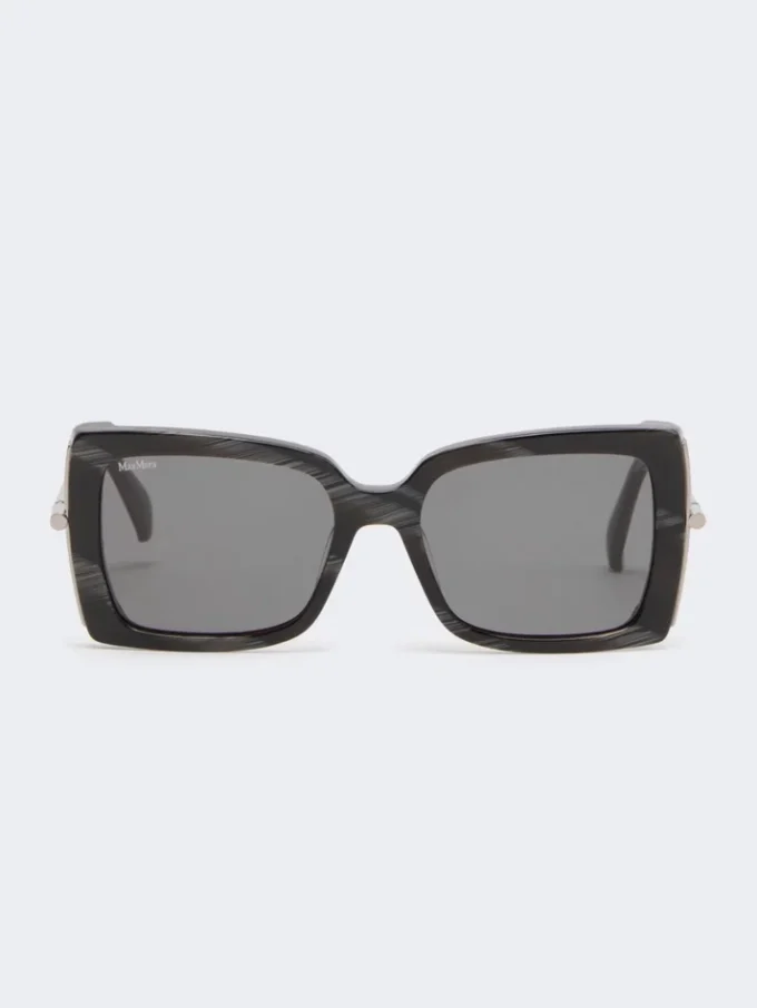 Lunettes de soleil carrées, noires Lunettes de soleil carrées, noires
