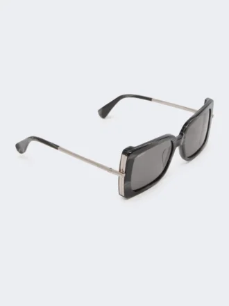 Lunettes de soleil carrées, noires