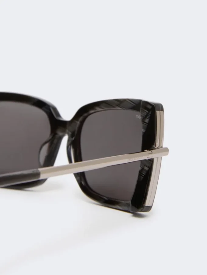 Lunettes de soleil carrées, noires Lunettes de soleil carrées, noires
