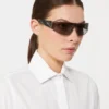 Lunettes de soleil de type « shield », noires Lunettes de soleil de type « shield », noires