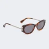 Lunettes de soleil ovales, brun bronze fauve Lunettes de soleil ovales, brun bronze fauve
