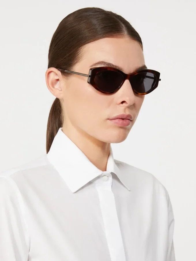 Lunettes de soleil ovales, brun bronze fauve Lunettes de soleil ovales, brun bronze fauve