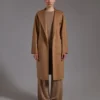 Manteau-cardigan midi en cachemire, couleur camel Manteau-cardigan midi en cachemire, couleur camel