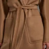 Manteau-cardigan midi en cachemire, couleur camel Manteau-cardigan midi en cachemire, couleur camel