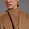 Manteau-cardigan midi en cachemire, couleur camel Manteau-cardigan midi en cachemire, couleur camel