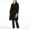 Manteau court en laine Double Face, noir Manteau court en laine Double Face, noir