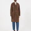 Manteau en daim, marron Manteau en daim, marron