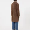 Manteau en daim, marron Manteau en daim, marron