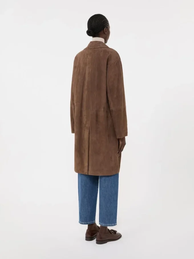 Manteau en daim, marron Manteau en daim, marron