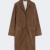 Manteau en daim, marron Manteau en daim, marron