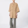 Manteau en drap camel, brun noisette Manteau en drap camel, brun noisette