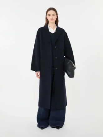 Manteau en laine mélangée Double Face, bleu marine Manteau en laine mélangée Double Face, bleu marine
