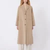 Manteau en laine mélangée double face, couleur camel Manteau en laine mélangée double face, couleur camel