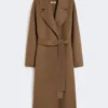 Manteau long en laine, couleur camel Manteau long en laine, couleur camel