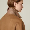 Manteau masculin en cachemire, couleur camel