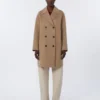 Manteau midi en laine, beige Manteau midi en laine, beige