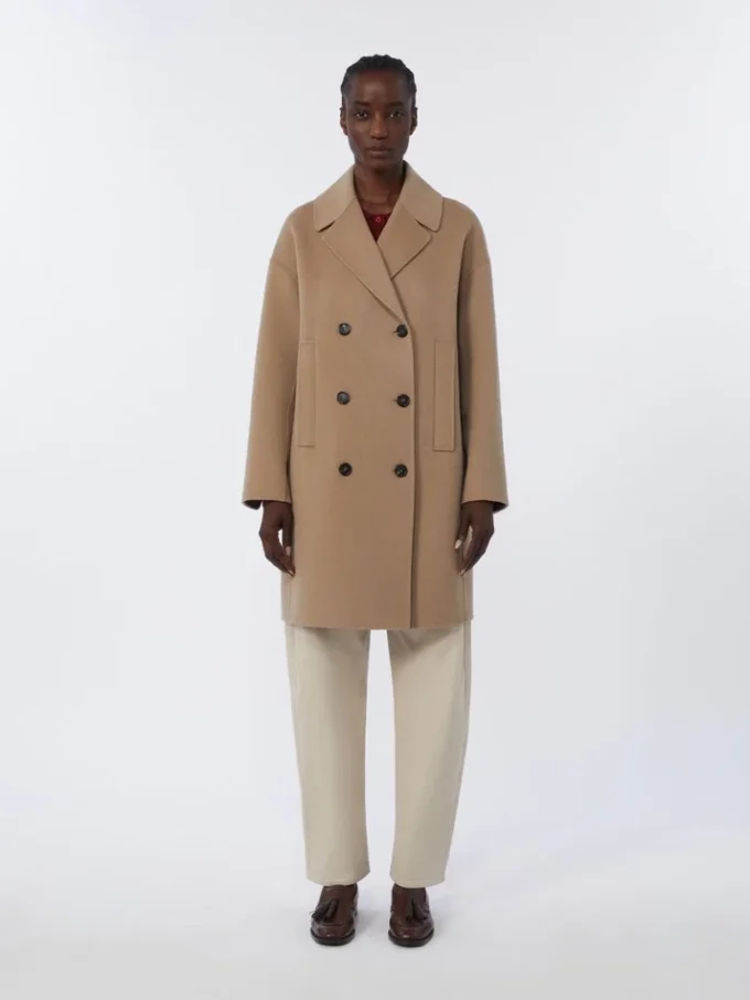 Manteau midi en laine, beige Manteau midi en laine, beige