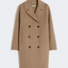 Manteau midi en laine, beige Manteau midi en laine, beige