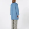 Manteau midi en laine épaisse, bleu clair Manteau midi en laine épaisse, bleu clair