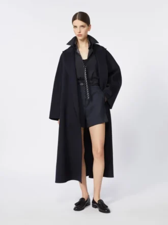 Manteau oversize en cachemire, bleu outremer