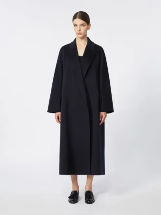 Manteau oversize en cachemire, bleu outremer