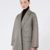 Manteau oversize en maille jersey, gris moyen Manteau oversize en maille jersey, gris moyen