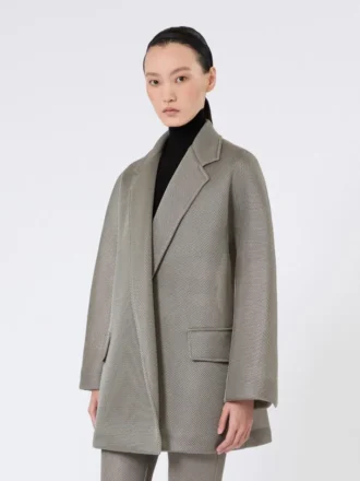 Manteau oversize en maille jersey, gris moyen Manteau oversize en maille jersey, gris moyen