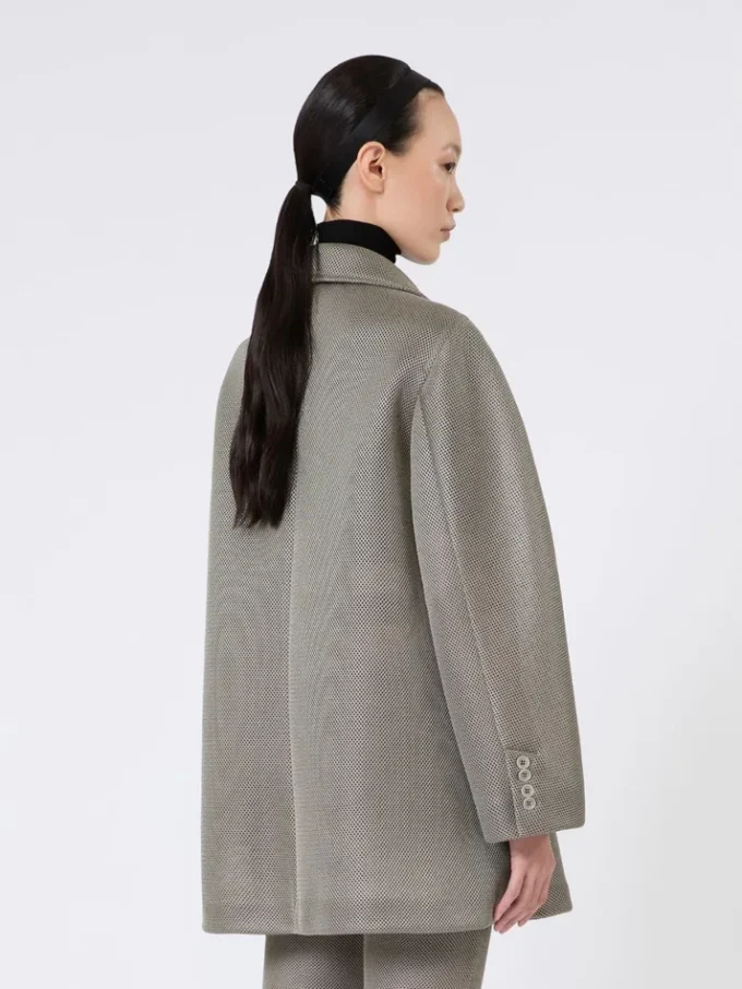 Manteau oversize en maille jersey, gris moyen Manteau oversize en maille jersey, gris moyen
