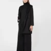 Manteau-peignoir camel, noir