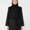 Manteau-peignoir camel, noir