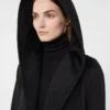 Manteau-peignoir camel, noir