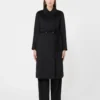 Manteau-peignoir en laine, noir Manteau-peignoir en laine, noir