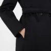 Manteau-peignoir en laine, noir Manteau-peignoir en laine, noir