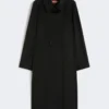Manteau-peignoir en laine, noir Manteau-peignoir en laine, noir