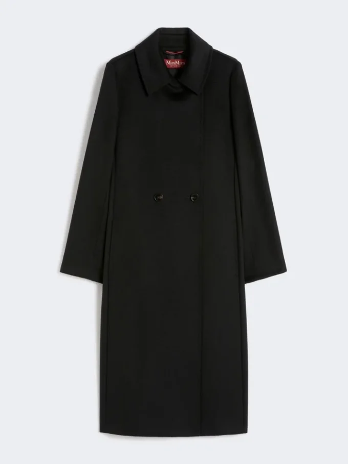 Manteau-peignoir en laine, noir Manteau-peignoir en laine, noir
