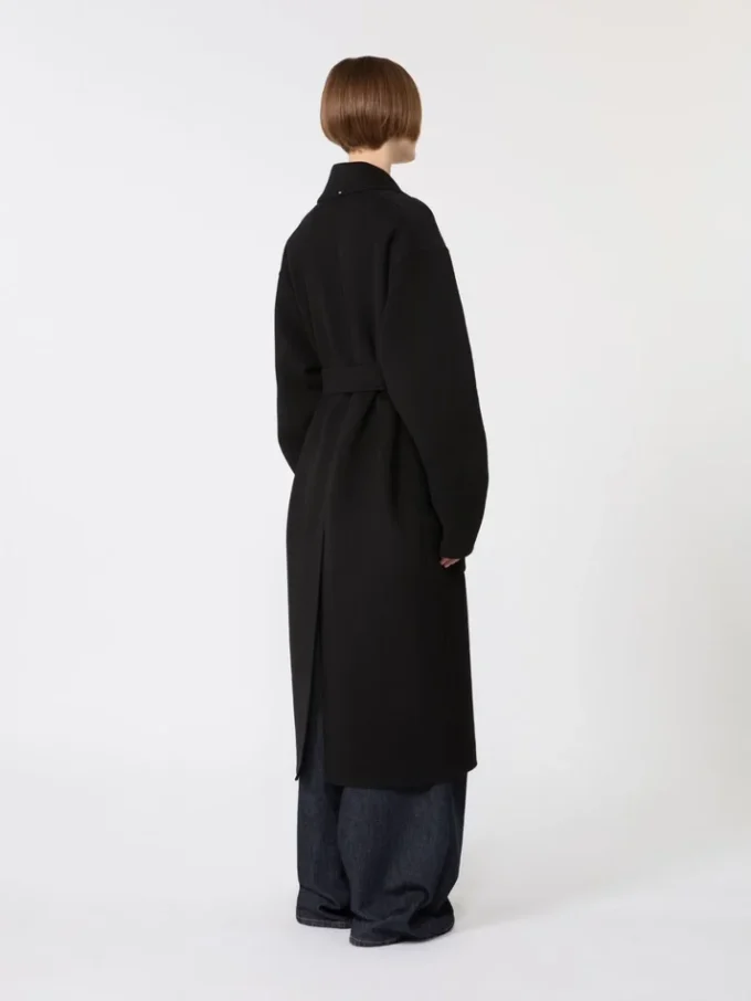 Manteau-peignoir en Pure Wool, noir Manteau-peignoir en Pure Wool, noir