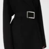 Manteau-peignoir en Pure Wool, noir Manteau-peignoir en Pure Wool, noir
