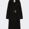 Manteau-peignoir en Pure Wool, noir Manteau-peignoir en Pure Wool, noir