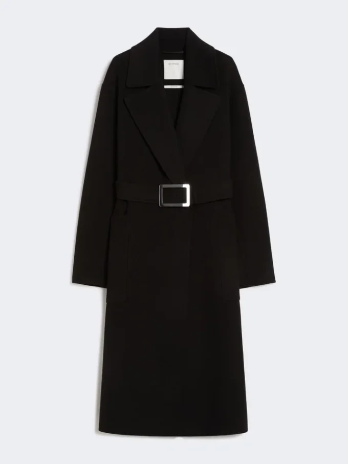 Manteau-peignoir en Pure Wool, noir Manteau-peignoir en Pure Wool, noir