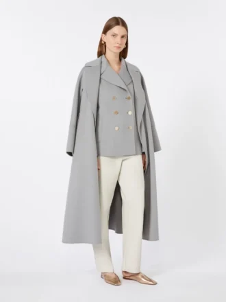 Manteau-robe en laine, bleu avio Manteau-robe en laine, bleu avio