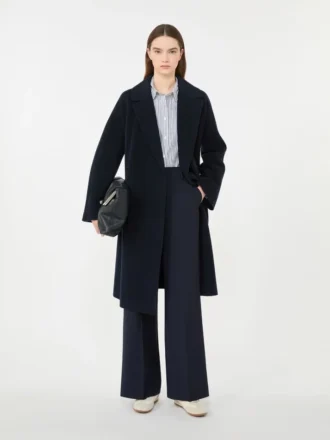 Manteau-robe en laine mélangée Double Face, bleu marine Manteau-robe en laine mélangée Double Face, bleu marine