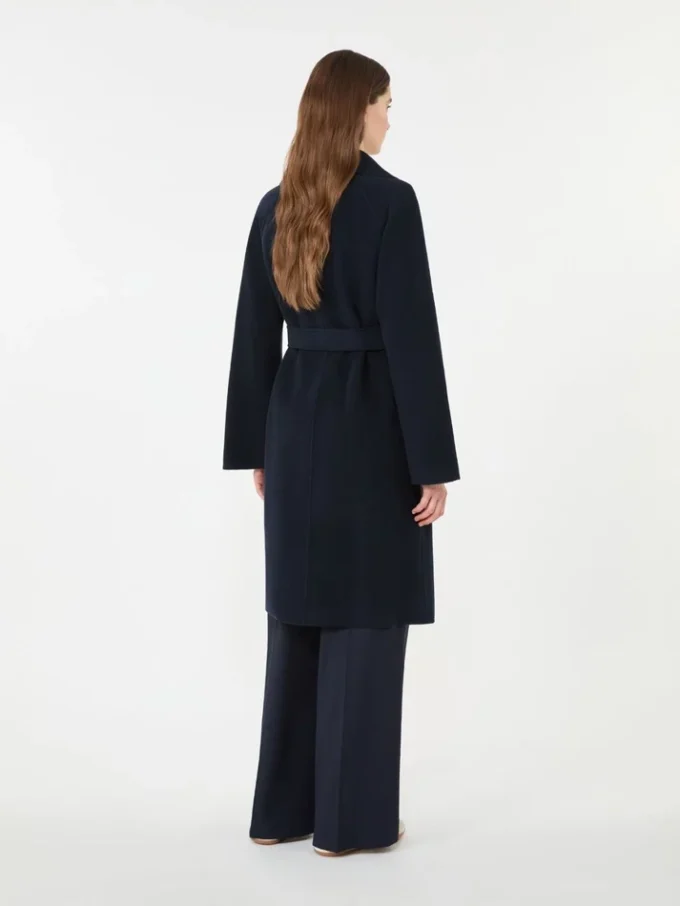 Manteau-robe en laine mélangée Double Face, bleu marine Manteau-robe en laine mélangée Double Face, bleu marine