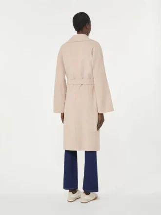 Manteau-robe en laine mélangée Double Face, couleur sable Manteau-robe en laine mélangée Double Face, couleur sable
