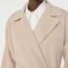 Manteau-robe en laine mélangée Double Face, couleur sable Manteau-robe en laine mélangée Double Face, couleur sable
