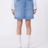 Mini-jupe en denim authentique, bleu marine Mini-jupe en denim authentique, bleu marine